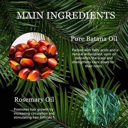 Tgideas Rosemary & Batana Oil -Blended with Jojoba & Argan Oil-Organic Essential Oil forHair Haircare Daily Repairing Restore Moisture Vitamins